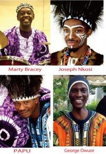 マーティー・ブレイシー、Joseph Nkosi、PAPU、George Owuor