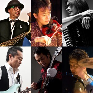 梅津和時(Sax,Cl) 壷井彰久(Vn) 佐藤芳明(Acc) 鬼怒無月(G) 佐藤研二(B,Vo) 佐藤正治(Ds,Vo)